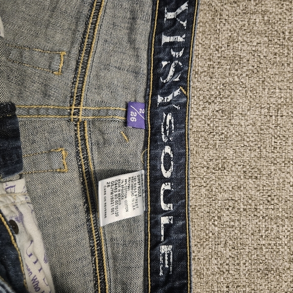 GYPSY SOULE  Raw Hem Denim Blue Jean Shorts Sz 2/26 Mesium Wash - Picture 4 of 11